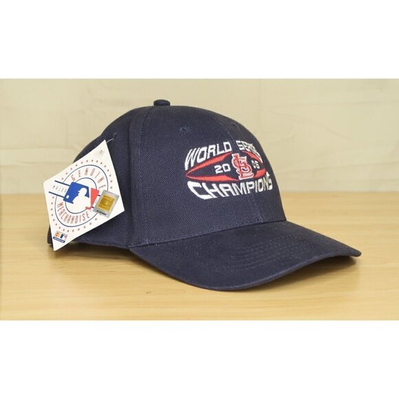 NWT VTG St Louis Cardinals Embroidered 2006 World Series Hat Cap Navy One Size - Picture 1 of 10
